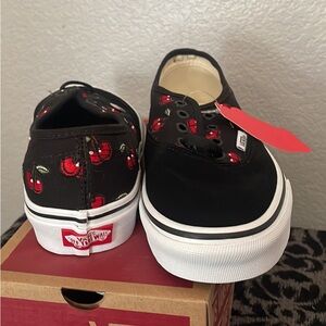 Cherry on top. NWT Lace up Vans